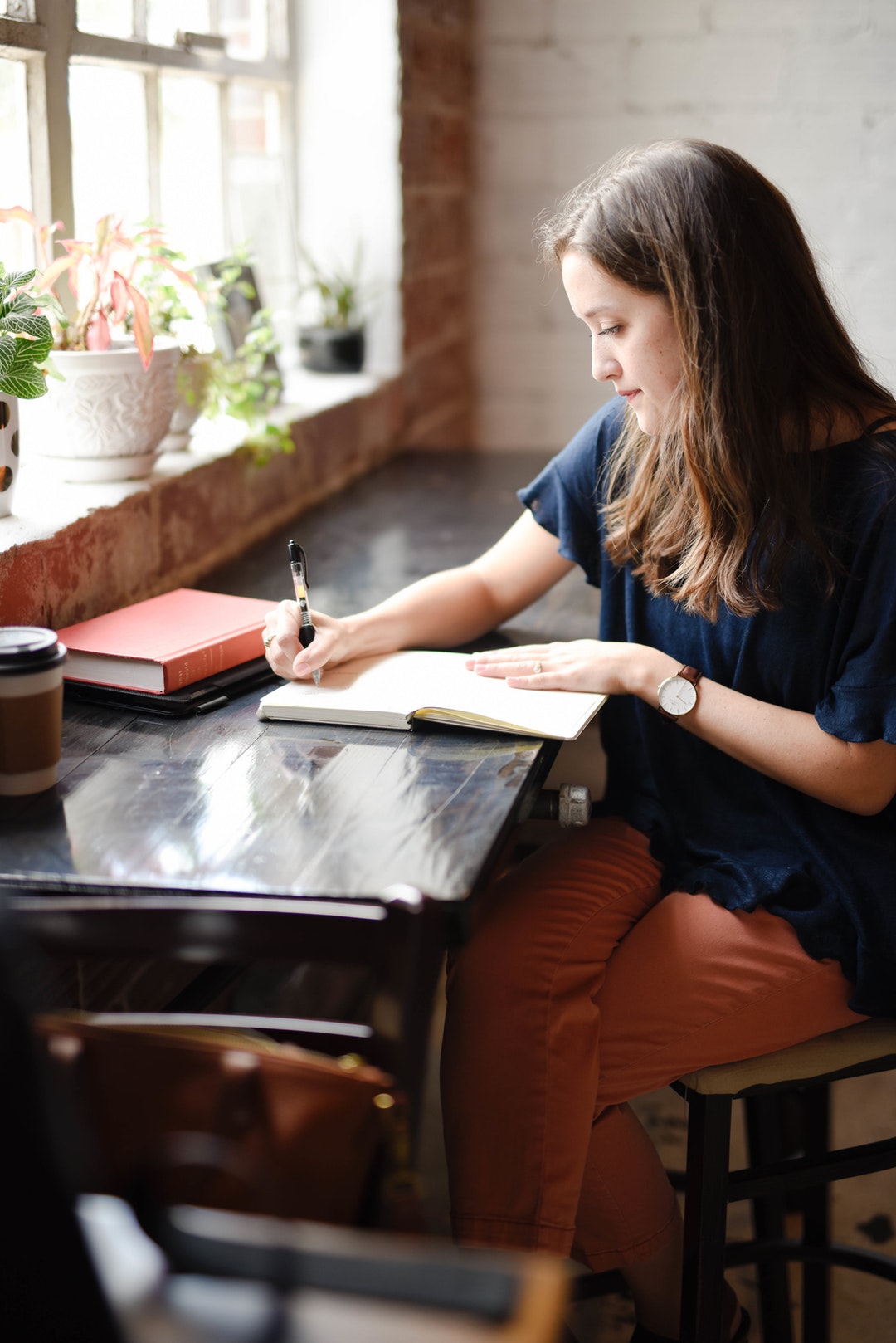 woman writing