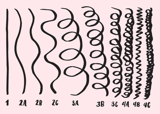 Hair Type Chart White