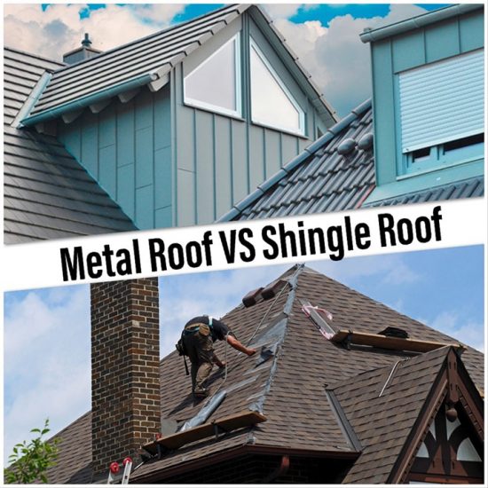 Shingle Roof vs. Metal Roof [Pros & Cons]