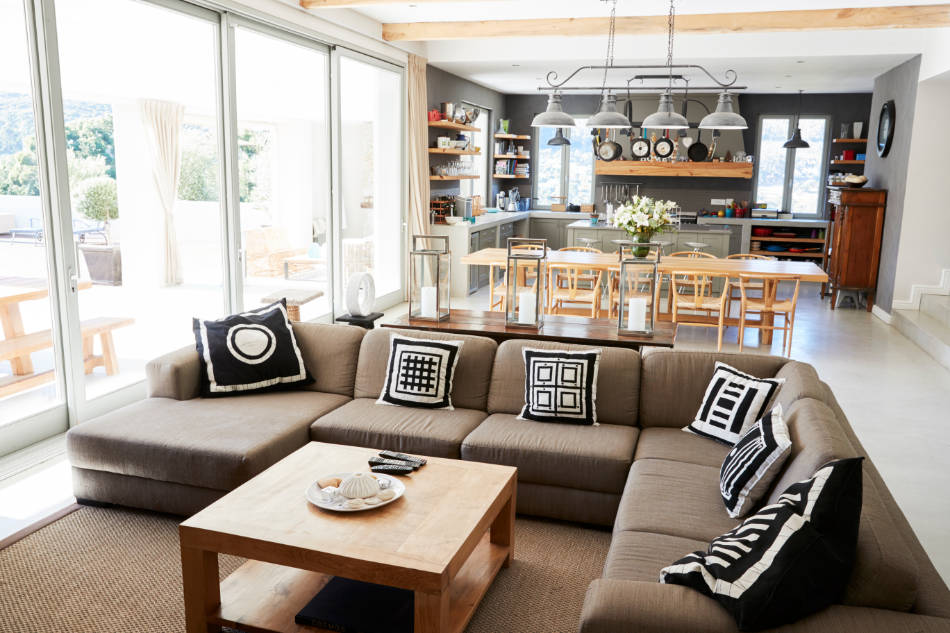 Small Open Floor Plan Living Room Kitchen Dining One Solution Is To 